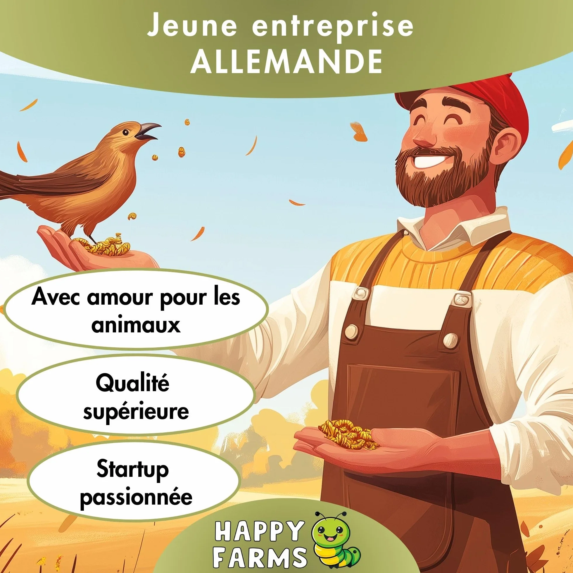 Larves de Mouches Soldats séchées 10 kg Nourriture pour Oiseaux Sauvages Poissons Hérissons