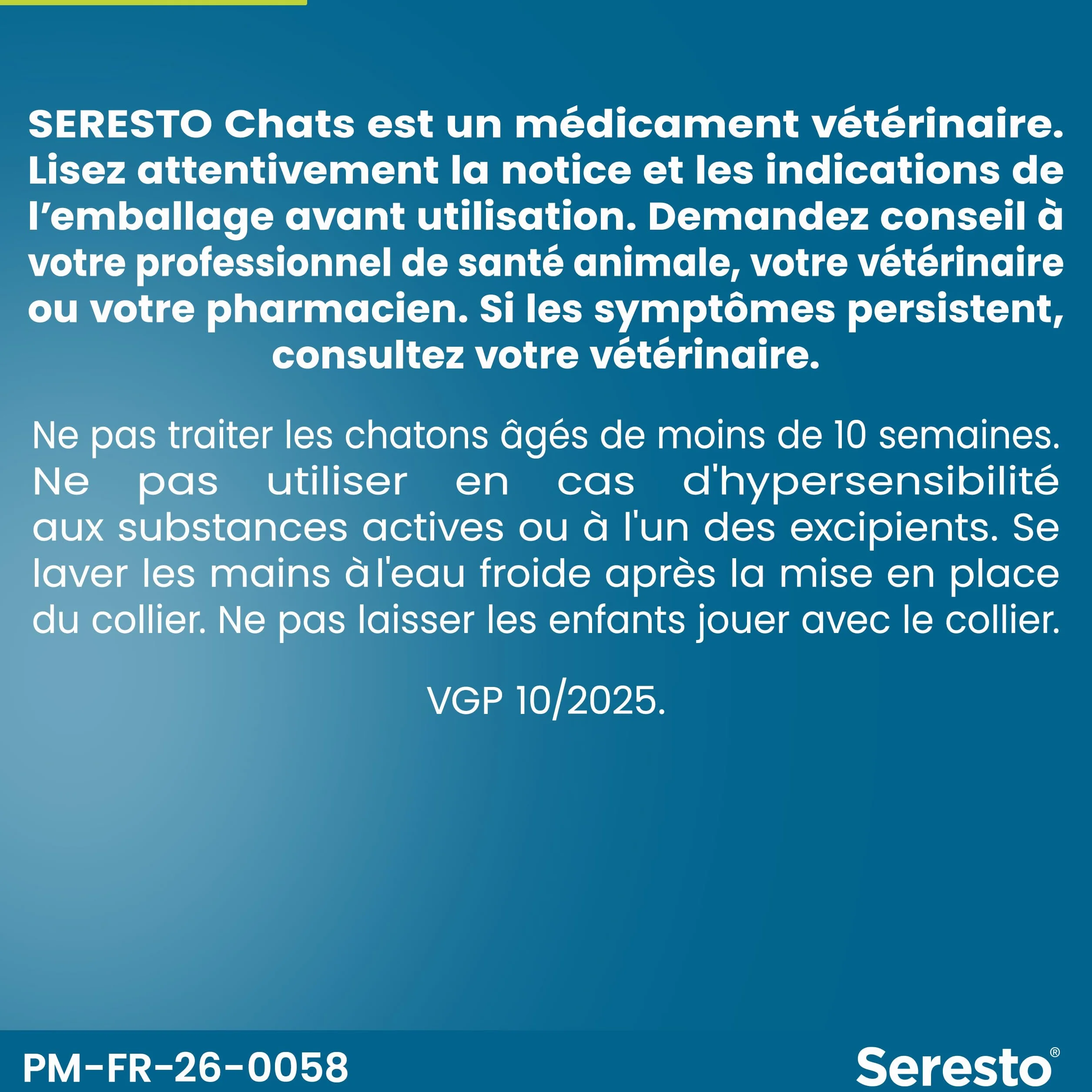 Seresto Collier Chats – Protection anti puces et anti tiques longue durée 7-8 mois Gris