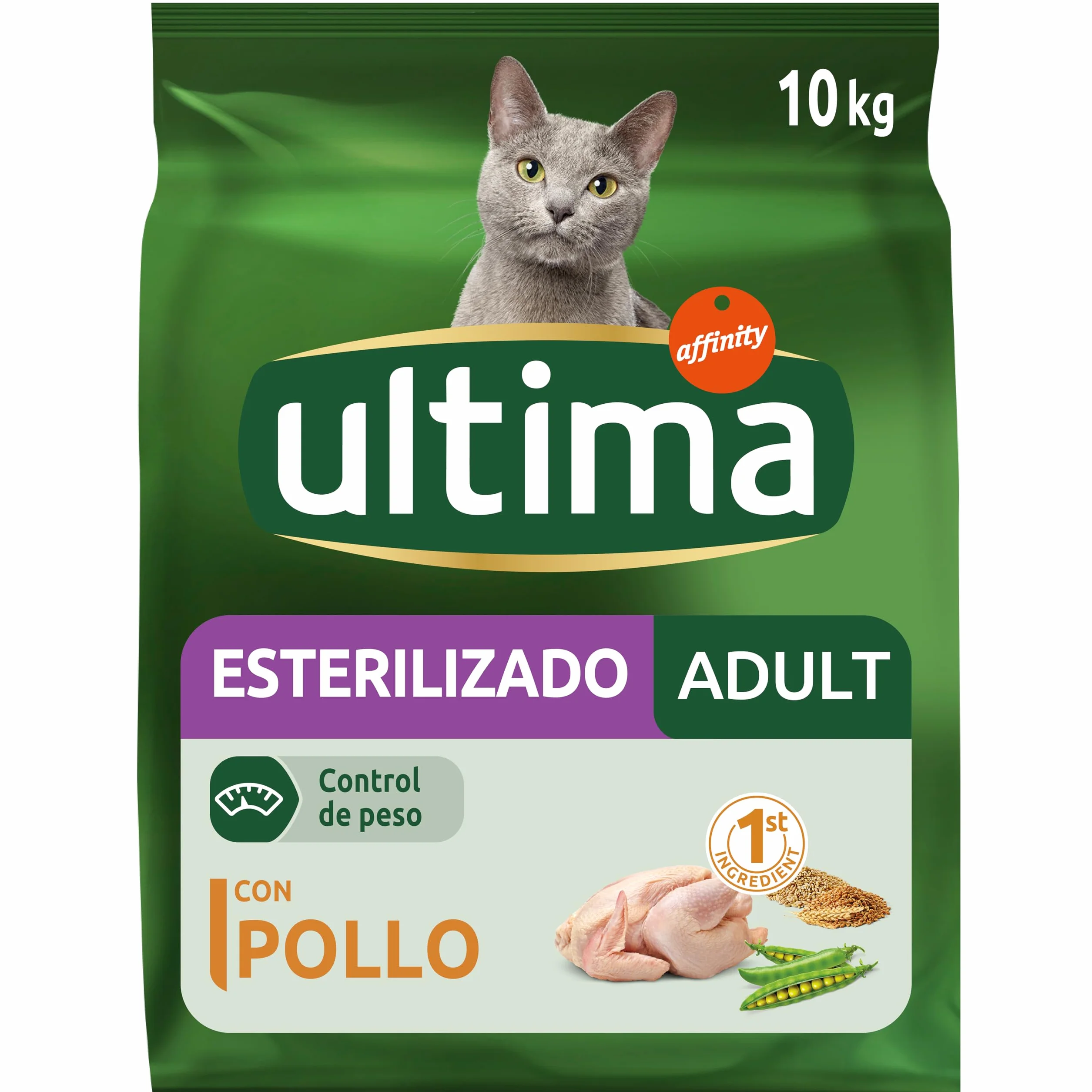 Ultima Croquettes pour Chat Stérilisé Adult Poulet 10kg