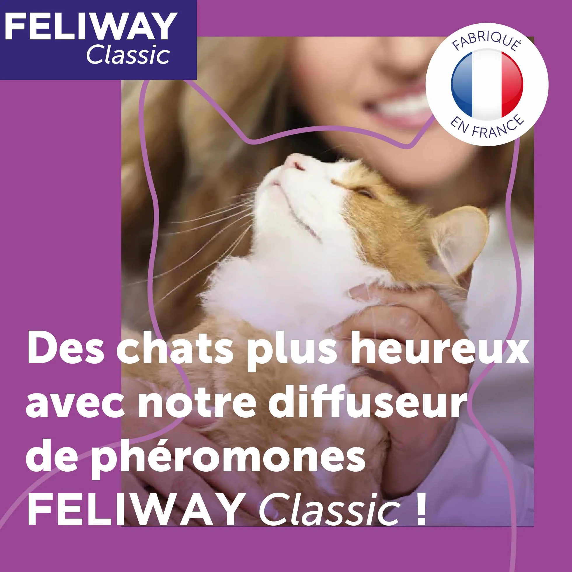 FELIWAY Classic Anti-Stress pour Chat Pack économique 3 recharges 3x30 Jours