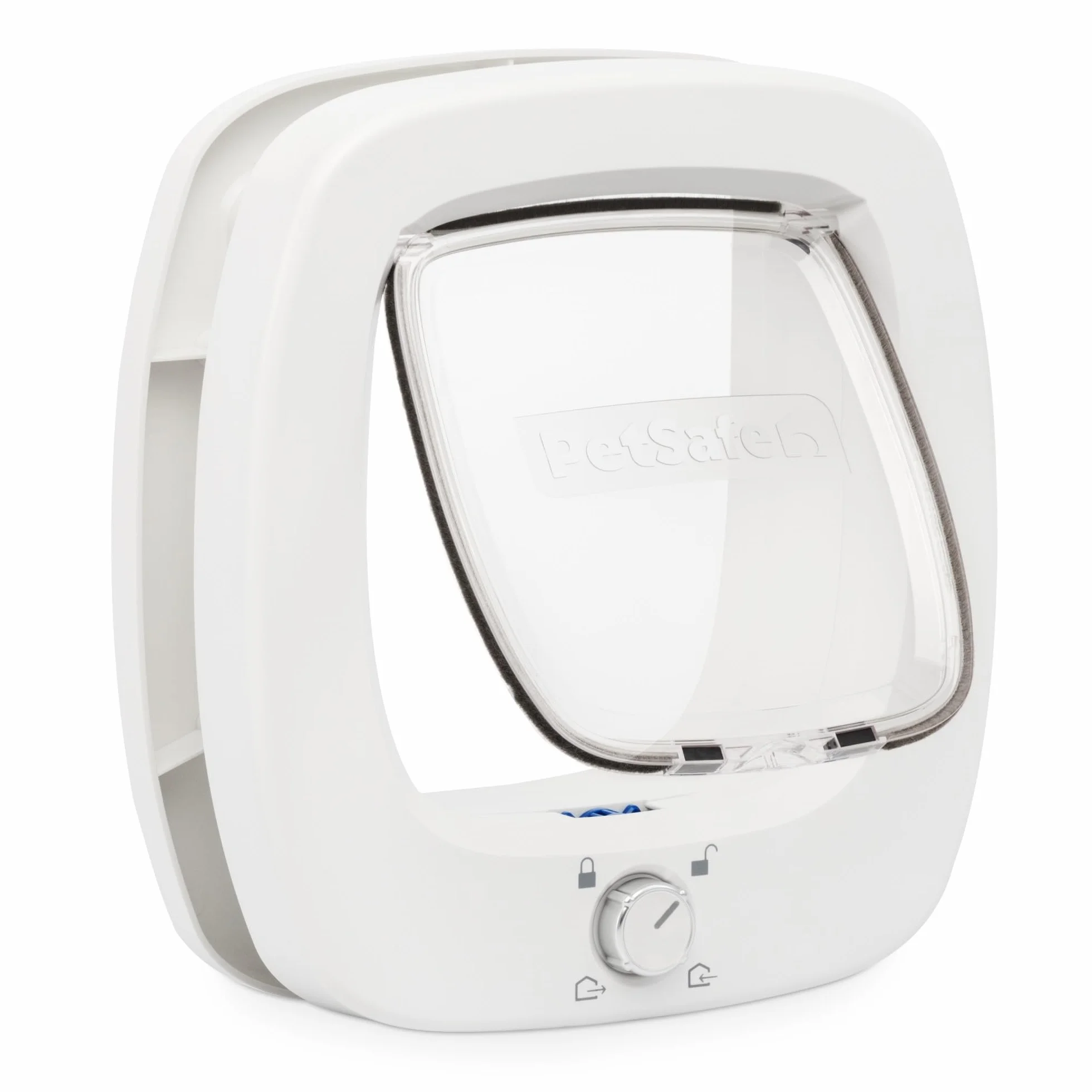 PetSafe Chatière Grande Porte pour Animaux Intérieure et Extérieure 4 Options de Fermeture Volet Douce pour Chats et Petits Chiens