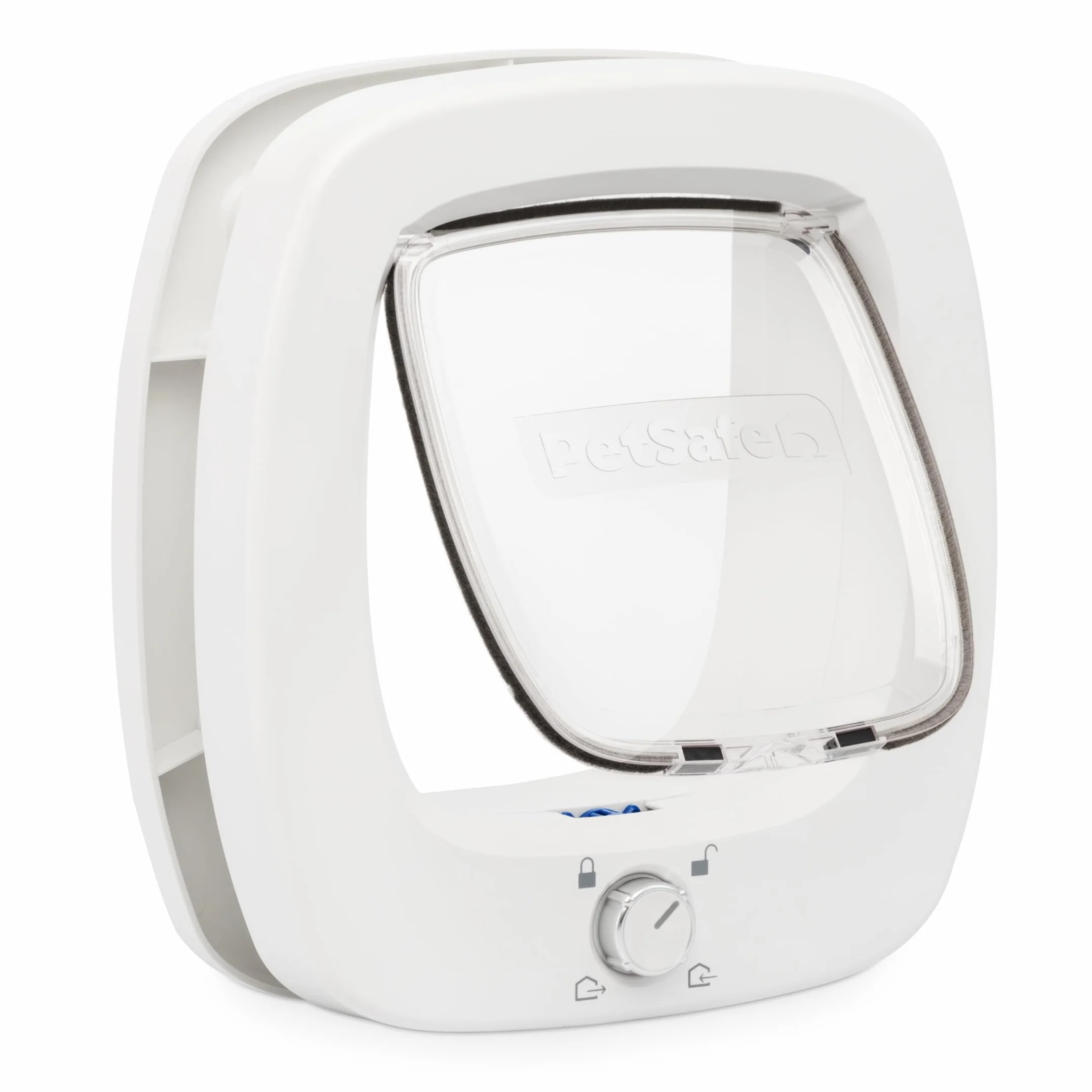 PetSafe Chatière Grande Porte pour Animaux Intérieure et Extérieure 4 Options de Fermeture Volet Douce pour Chats et Petits Chiens