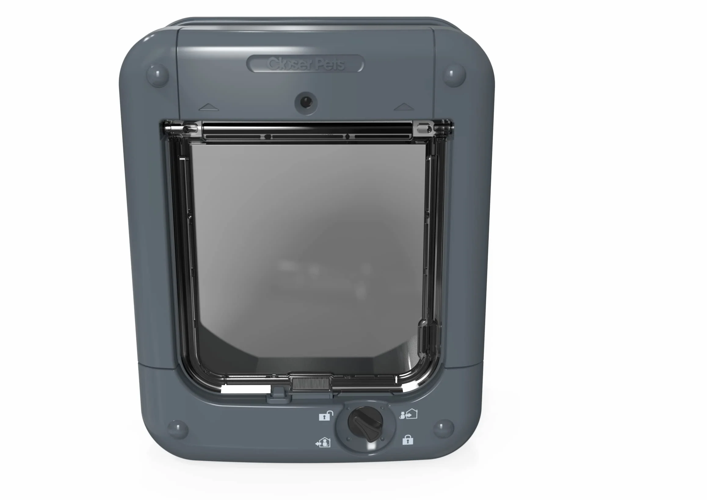 Cat Mate Chatière contrôlée par micropuce 360 pour Chats et Petits Chiens jusqu'à 30 Animaux domestiques Gris