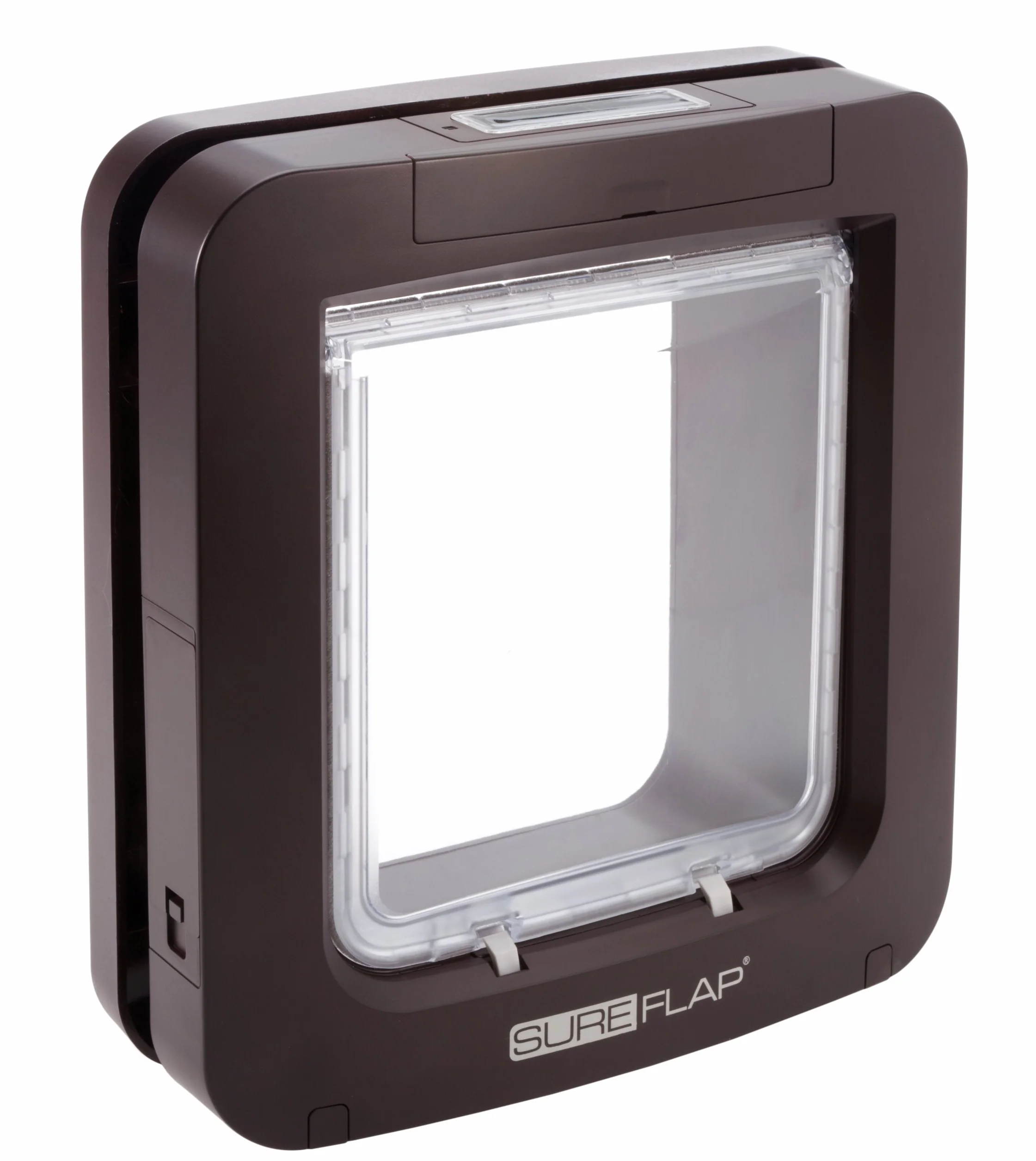 SureFlap Sure Petcare Grande chatière à Puce électronique pour Chats et Petits Chiens, Marron